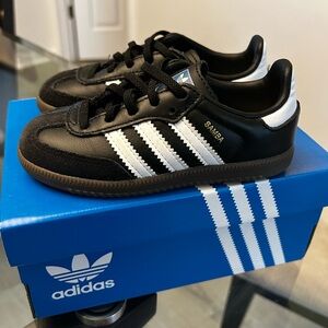 Adidas Samba OG - Toddler Black & White Sneakers